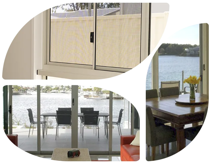 SecureView security screens on waterfront windows and doors
